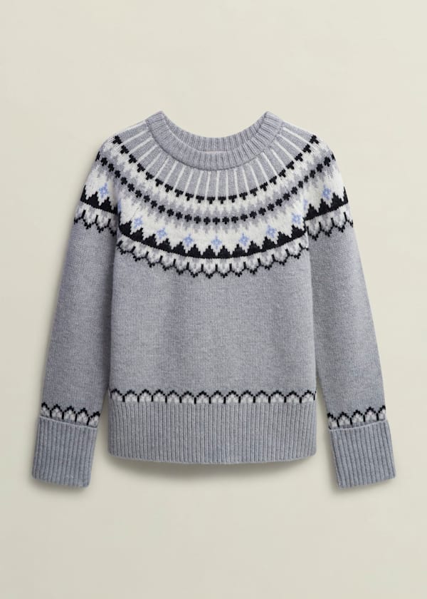Anya Fairisle Jumper With Alpaca