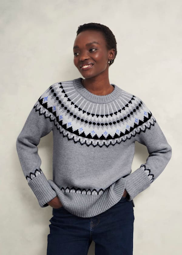 Anya Fairisle Jumper With Alpaca