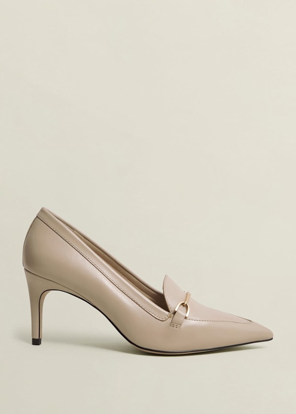 Ros Leather Court Shoes
