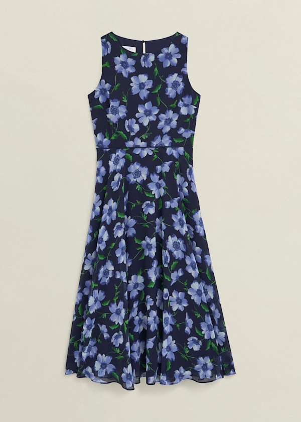Carly Floral Printed Midi Dress
